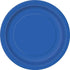 Royal Blue Small Round Paper Plates 18cm (7") 8pk Solid Colour 31464 - Party Owls