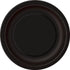 Black Small Round Paper Plates 18cm (7") 8pk Solid Colour 3204 - Party Owls