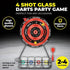 Party Game 4 Shot Glasses Drinking Game Magnetic Darts 252107 - Party Owls