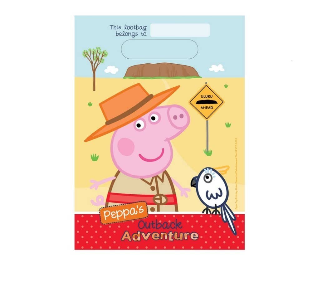 Peppa Pig Australian Adventure Party Pack 40pk 817886 - Party Owls