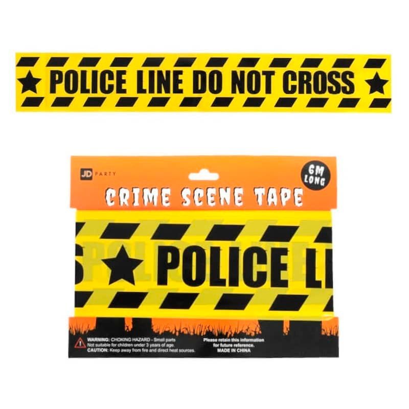 Police Line Do Not Cross Tape 6M Halloween Crime Scene 23011-03 - Party Owls