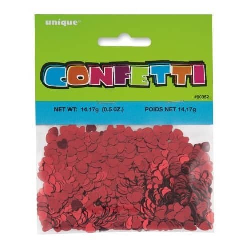 Red Hearts Confetti Table Decorations 90352 - Party Owls