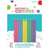 Spiral Candles 20pk Pastel Assorted Colours 175012 - Party Owls