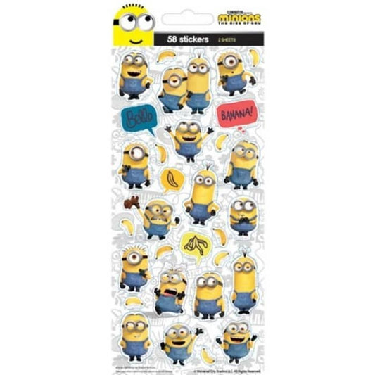 Despicable Me Minions Sticker Sheets 58pk Party Favour - Party Owls