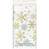 Christmas Silver & Gold Holiday Snowflakes Table Cover Tablecloth  77123 - Party Owls