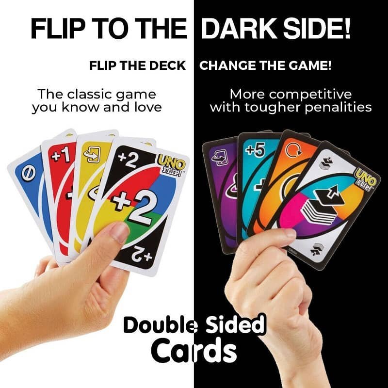 UNO Flip! Cards Double Side Playing Cards 51062 - Party Owls